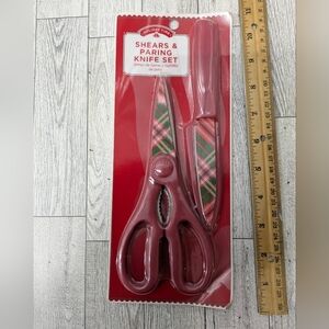 Red Shears and Paring Knife Set
